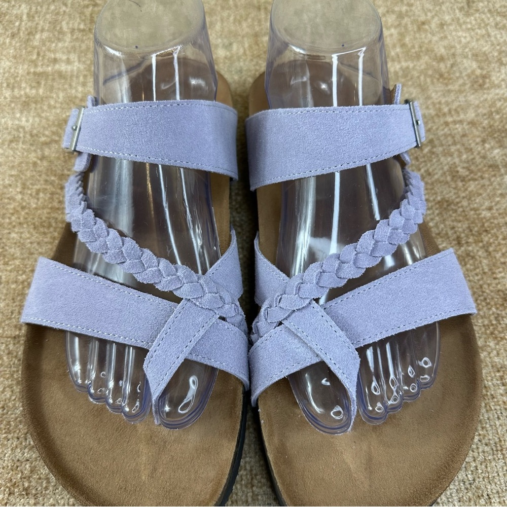 Mountain Sole NWOT Lavender Leather Slip-On/Sandals Size 9 - Picture 4 of 13